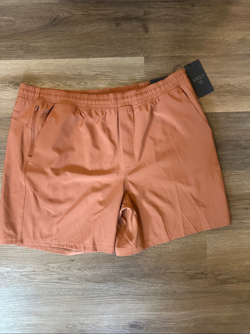 VRST Tag Orange Athletic Shorts